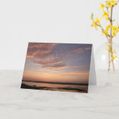 Zonsondergang op de Marsh - Blank Wenskaart Kaart (Gele Bloem)