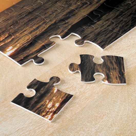 Zonsondergang op de Meerdere van het Meer - 8x10 - Legpuzzel (Zijkant)