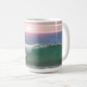 Zonsondergang op de Oceaan en Wave Cup Mok (Voorkant rechts)