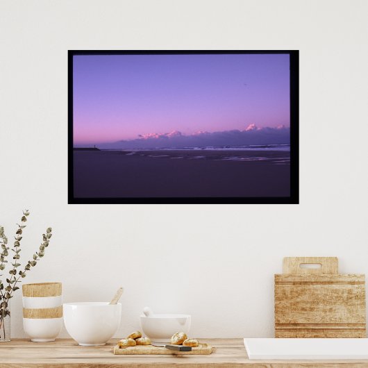 zonsondergang op de oceaan poster (Keuken)