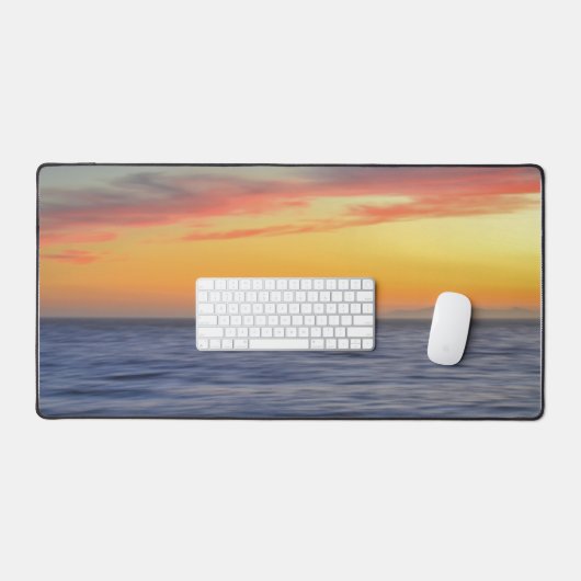 Zonsondergang op de Ocean Beach Style Desk Mat (Keyboard & Muis)