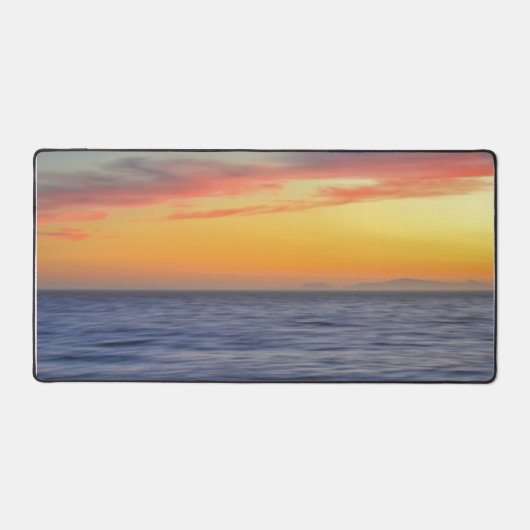 Zonsondergang op de Ocean Beach Style Desk Mat (Voorkant)