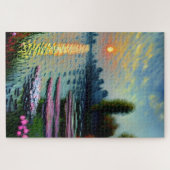 Zonsondergang op de Seine Art Legpuzzel (Horizontaal)