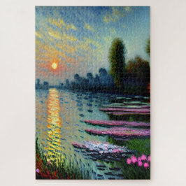 Zonsondergang op de Seine Art Legpuzzel