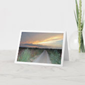 Zonsondergang op de Spaanse weg Kaart (Voorkant)