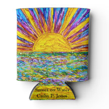 Zonsondergang op de waterkoeler