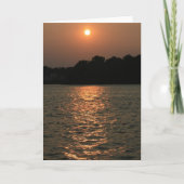 Zonsondergang op Delaware Kaart (Voorkant)