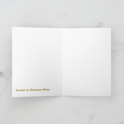 Zonsondergang op Delaware Kaart (Binnen)