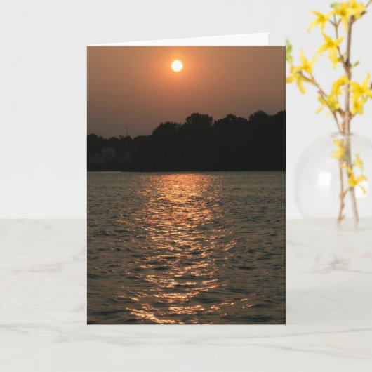 Zonsondergang op Delaware Kaart (Gele Bloem)