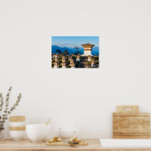 Zonsondergang op Dochula Pass - Bhutan, Himalaya Poster (Keuken)