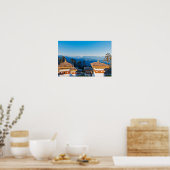 Zonsondergang op Dochula Pass - Bhutan, Himalaya Poster (Keuken)