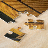 Zonsondergang op een Alberta Boerderij Legpuzzel (Zijkant)