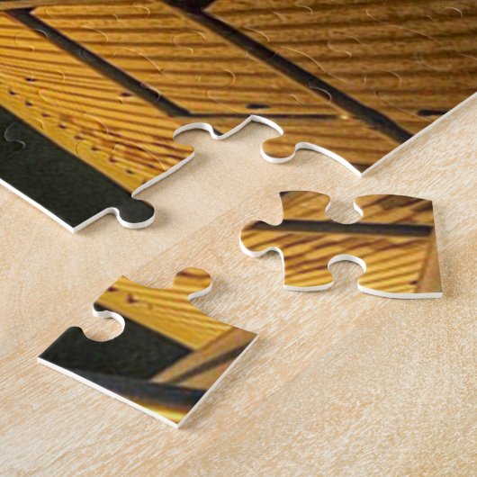 Zonsondergang op een Alberta Boerderij Legpuzzel (Zijkant)