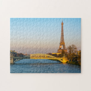Zonsondergang op Eiffeltoren en Pont Rouelle - Par Legpuzzel
