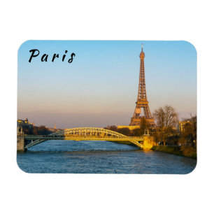 Zonsondergang op Eiffeltoren en Pont Rouelle - Par Magneet