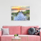 Zonsondergang op Fenwick Canvas Afdruk (Insitu (Woonkamer))