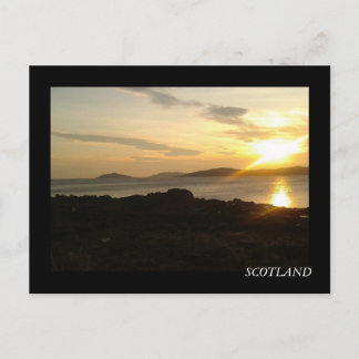 Zonsondergang op Firth Solway Briefkaart