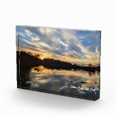 Zonsondergang op glas fotoblokken (Rechts)