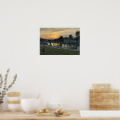 Zonsondergang op het Bay Poster (Keuken)
