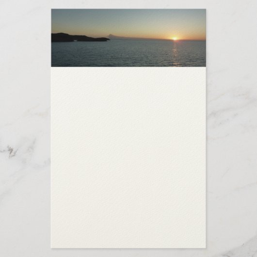 Zonsondergang op het eiland Antigua II Briefpapier (Voorkant)