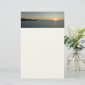Zonsondergang op het eiland Antigua II Briefpapier (Staand voorkant)