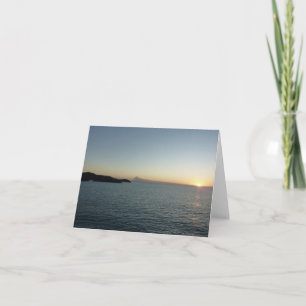 Zonsondergang op het eiland Antigua II Kaart