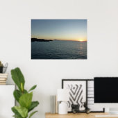 Zonsondergang op het eiland Antigua II Poster (Thuiskantoor)