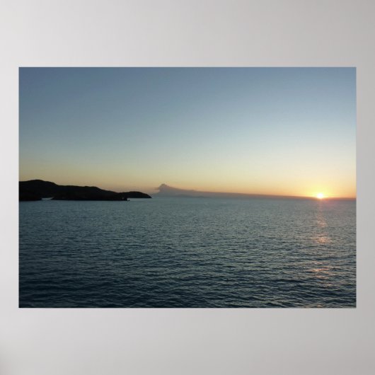 Zonsondergang op het eiland Antigua II Poster (Voorkant)