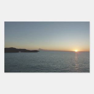 Zonsondergang op het eiland Antigua II Rechthoekige Sticker