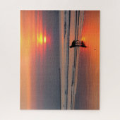 Zonsondergang op het Iers Zee - 16x20 - 520 stuks Legpuzzel (Verticaal)