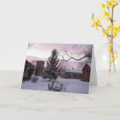 Zonsondergang op het Lege Wenskaart van het Kaart (Gele Bloem)