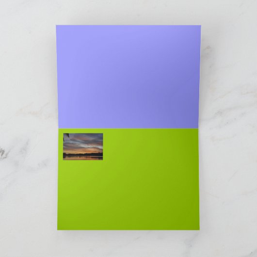 Zonsondergang op het Meer Kaart (Binnen)