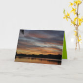 Zonsondergang op het Meer Kaart (Gele Bloem)