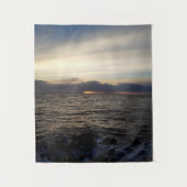 Zonsondergang op het Noord-Zee Wandkleed (Voorkant)