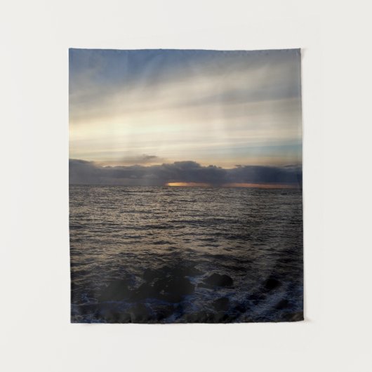 Zonsondergang op het Noord-Zee Wandkleed (Voorkant)