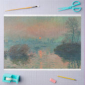 Zonsondergang op het seine-weefselpapier tissuepapier (Craft)