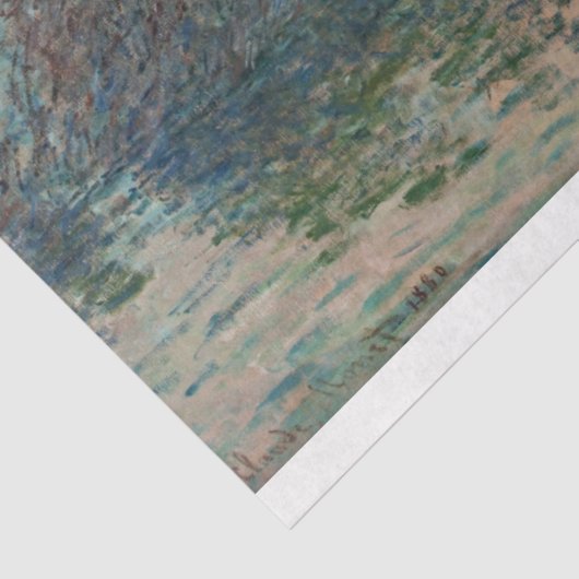 Zonsondergang op het seine-weefselpapier tissuepapier (Detail)