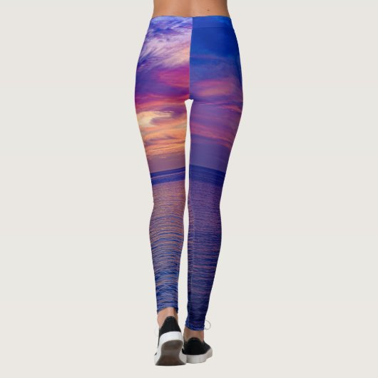 zonsondergang op het strand 2 leggings (Achterkant)