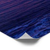 zonsondergang op het strand 2 poster (Hoek)