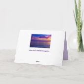 zonsondergang op het strand 2 wenskaart kaart (Achterkant)