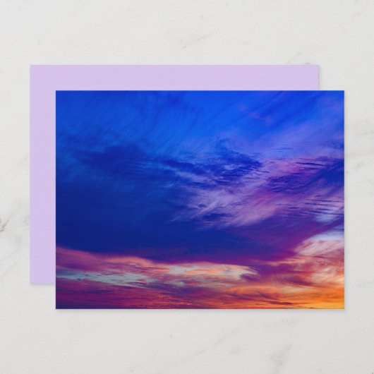 zonsondergang op het strand 3 briefkaart (Voorkant / Achterkant)