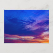 zonsondergang op het strand 3 briefkaart (Voorkant)