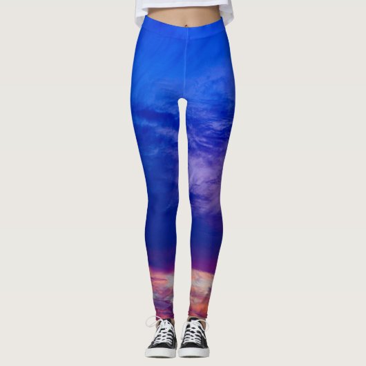 zonsondergang op het strand 3 leggings (Voorkant)