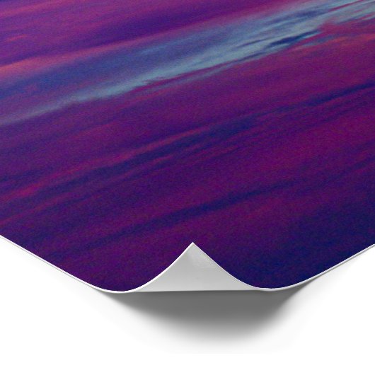 zonsondergang op het strand 3 poster (Hoek)