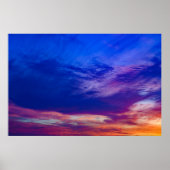 zonsondergang op het strand 3 poster (Voorkant)