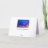 zonsondergang op het strand 3 wenskaart kaart (Achterkant)