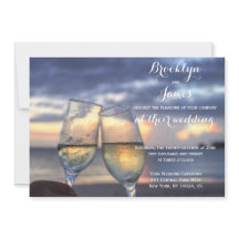 Zonsondergang op het strand bruiloft