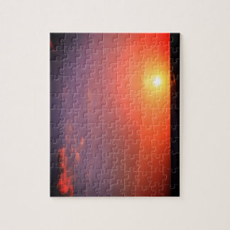 Zonsondergang op het strand Puzzel