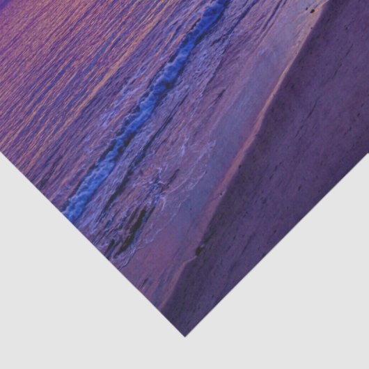 Zonsondergang op het strand Tissue Paper Tissuepapier (Detail)