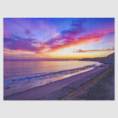 Zonsondergang op het strand Tissue Paper Tissuepapier (Voorkant)